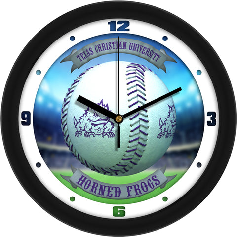 Texas Christian Horned Frogs - Home Run Wall Clock