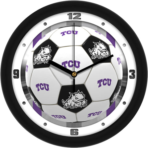 Texas Christian Horned Frogs - Soccer Wall Clock