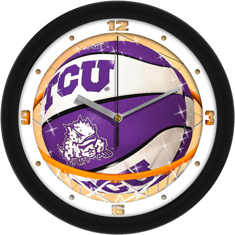 Texas Christian Horned Frogs - Slam Dunk Wall Clock