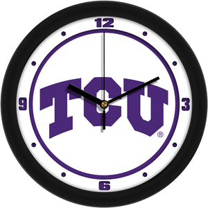 Texas Christian Horned Frogs - Traditional Wall Clock