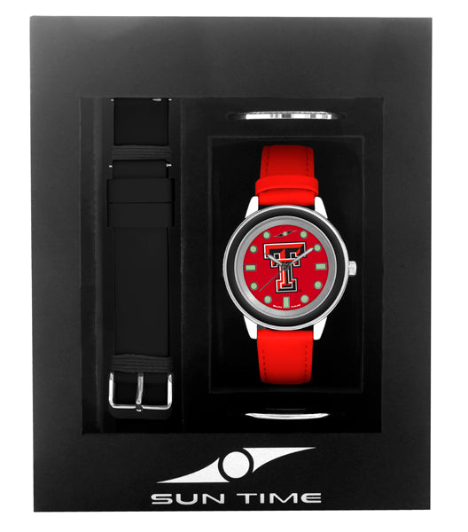 Texas Tech Red Raiders Unisex Colors Watch Gift Set