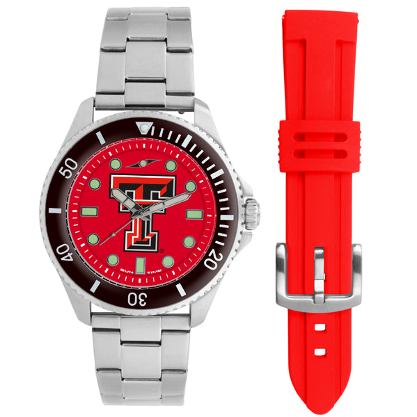 Texas Tech Red Raiders Men's Contender Watch Gift Set