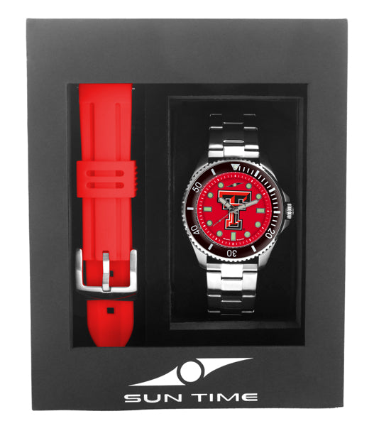 Texas Tech Red Raiders Men's Contender Watch Gift Set