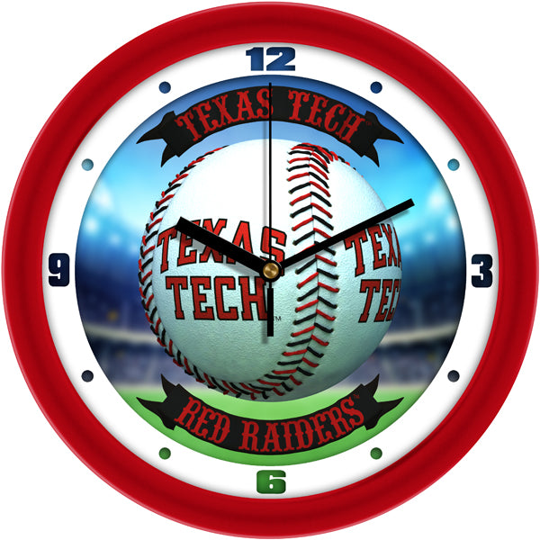 Texas Tech Red Raiders - Home Run Wall Clock