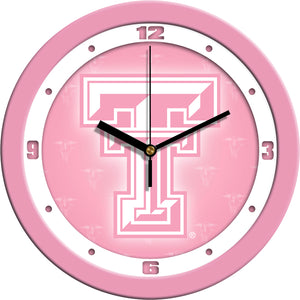Texas Tech Red Raiders - Pink Wall Clock