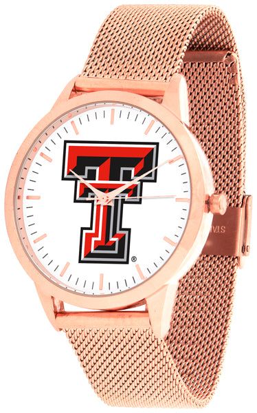 Texas Tech Red Raiders - Mesh Statement Watch - Rose Band