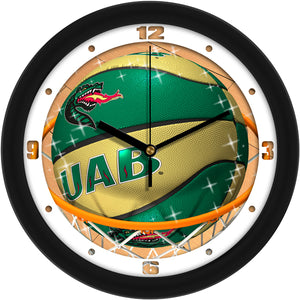 Alabama UAB Blazers - Slam Dunk Wall Clock