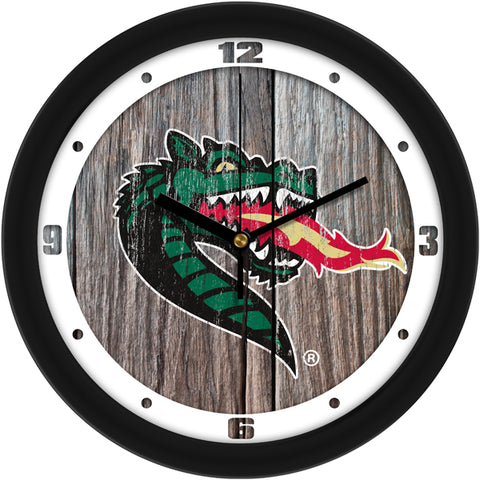 Alabama UAB Blazers - Weathered Wood Wall Clock