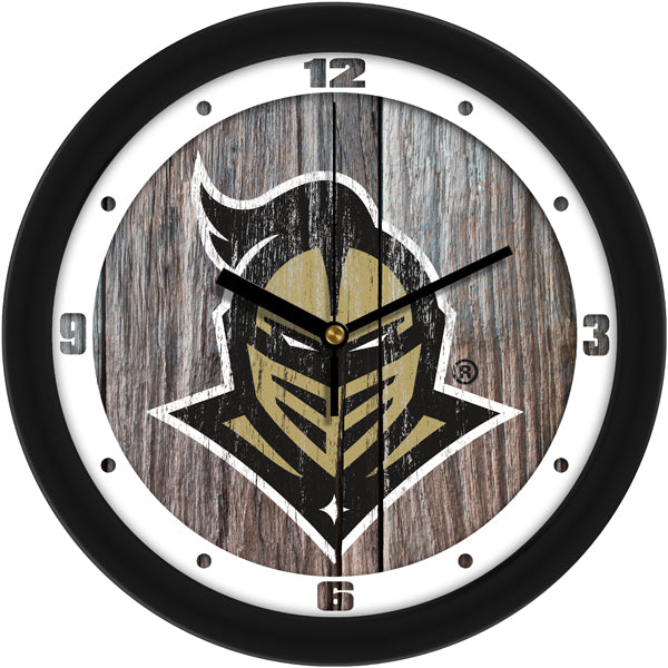 Central Florida Knights - Weathered Wood Wall Clock