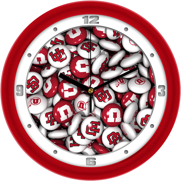 Utah Utes - Candy Wall Clock