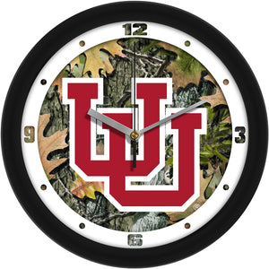 Utah Utes - Camo Wall Clock