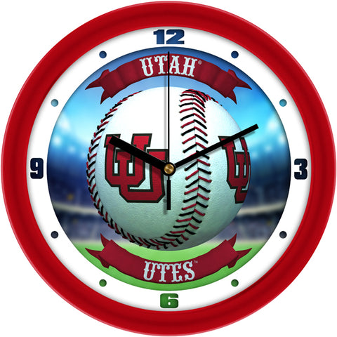 Utah Utes - Home Run Wall Clock