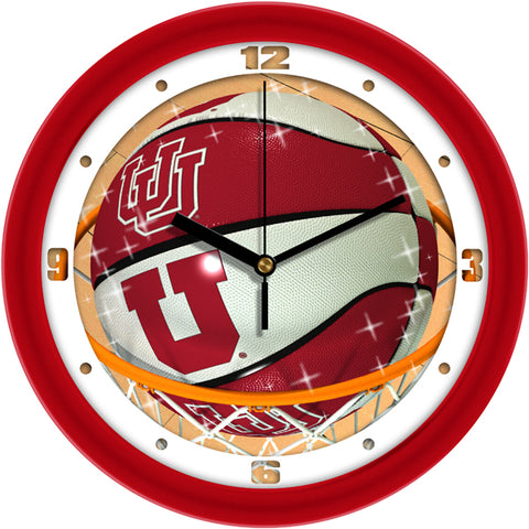 Utah Utes - Slam Dunk Wall Clock