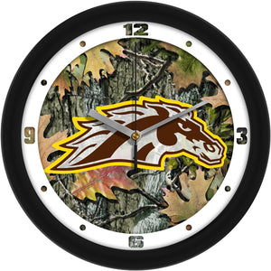 Western Michigan Broncos - Camo Wall Clock