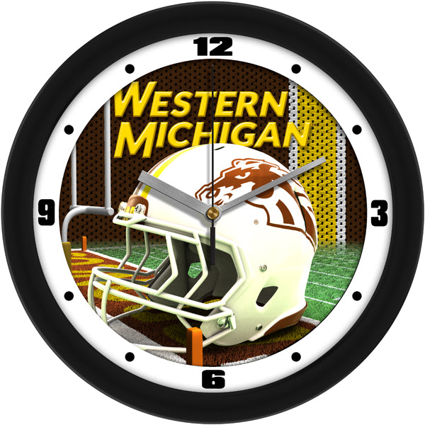 Western Michigan Broncos - Football Helmet Wall Clock