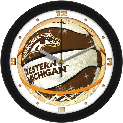 Western Michigan Broncos - Slam Dunk Wall Clock