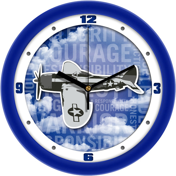 US Air Force Classic Fighter Plane Wall Clock