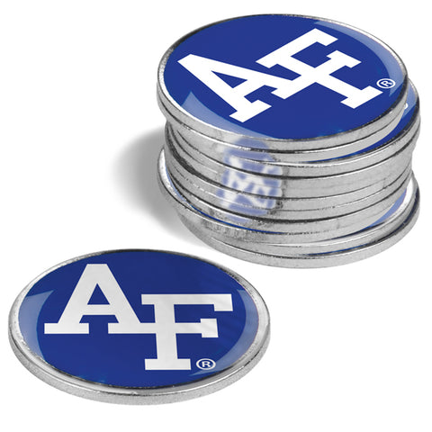 Air Force Falcons Golf Ball Markers 12 Pack