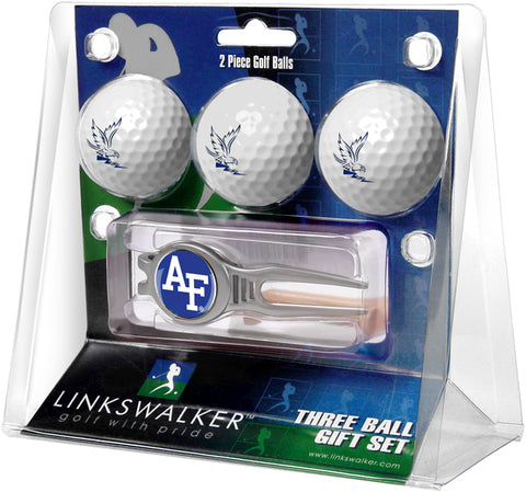 Air Force Falcons 3 Golf Ball Gift Pack with Kool Divot Tool