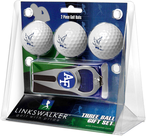 Air Force Falcons 3 Golf Ball Gift Pack with Hat Trick Divot Tool