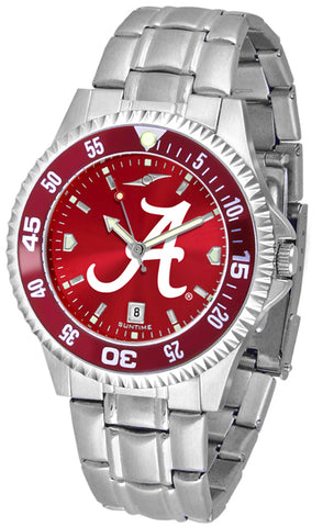 Alabama Crimson Tide - Competitor Steel AnoChrome  -  Color Bezel - SuntimeDirect