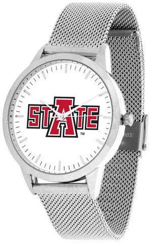 Arkansas State Red Wolves - Mesh Statement Watch - Silver Band - SuntimeDirect