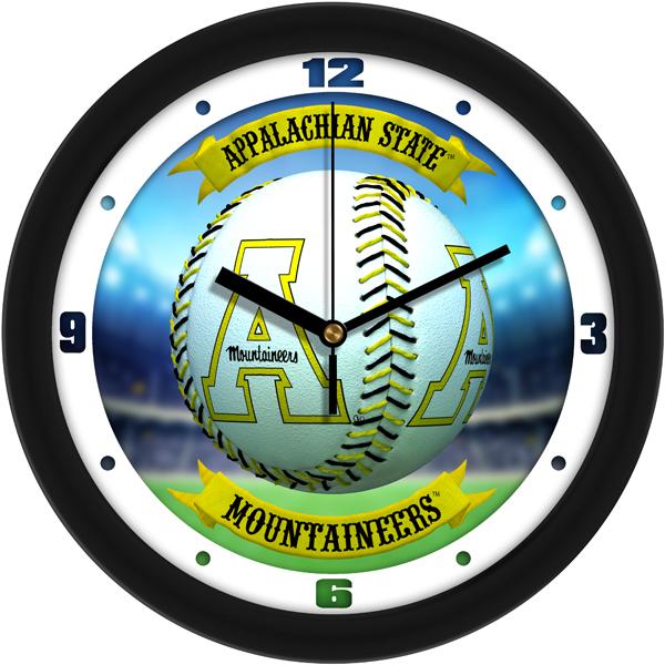 Appalachian State Mountaineers - Home Run Wall Clock - SuntimeDirect