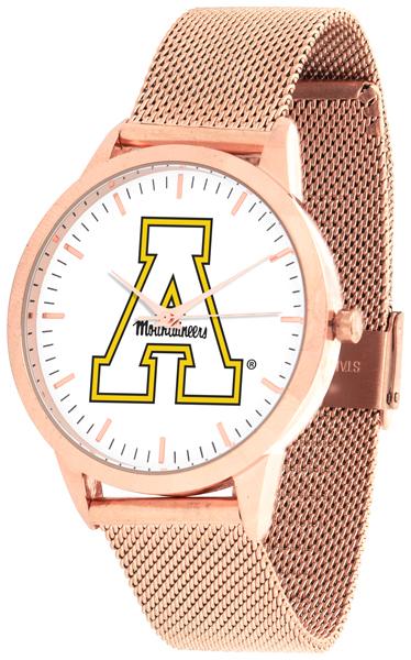 Appalachian State Mountaineers - Mesh Statement Watch - Rose Band - SuntimeDirect