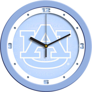 Auburn Tigers - Baby Blue Wall Clock - SuntimeDirect