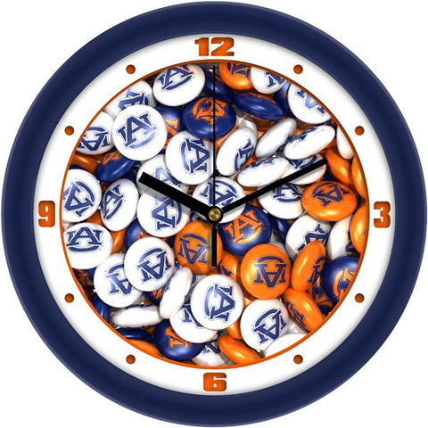 Auburn Tigers - Candy Wall Clock - SuntimeDirect