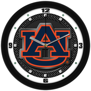 Auburn Tigers - Carbon Fiber Textured Wall Clock - SuntimeDirect