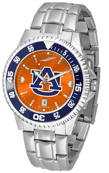 Auburn Tigers - Competitor Steel AnoChrome  -  Color Bezel - SuntimeDirect