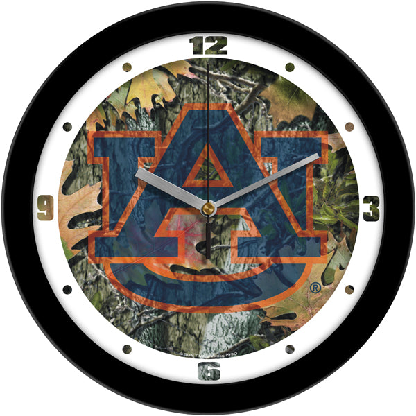 Auburn Tigers - Camo Wall Clock - SuntimeDirect