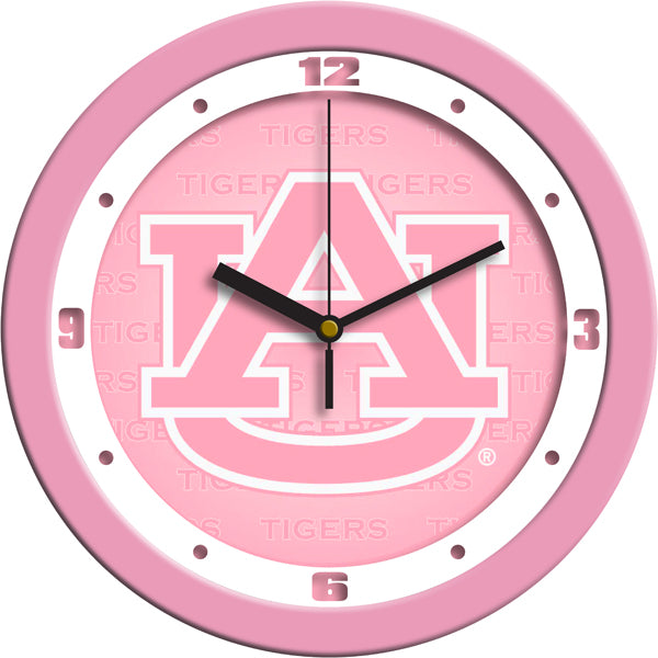 Auburn Tigers - Pink Wall Clock - SuntimeDirect