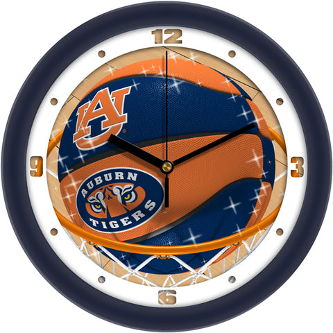 Auburn Tigers - Slam Dunk Wall Clock - SuntimeDirect