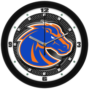 Boise State Broncos - Carbon Fiber Textured Wall Clock - SuntimeDirect