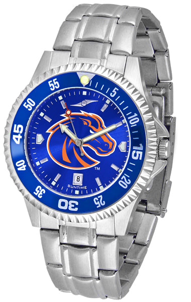 Boise State Broncos - Competitor Steel AnoChrome  -  Color Bezel - SuntimeDirect