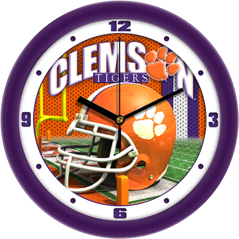 Clemson Tigers - Football Helmet Wall Clock - SuntimeDirect
