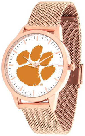 Clemson Tigers - Mesh Statement Watch - Rose Band - SuntimeDirect