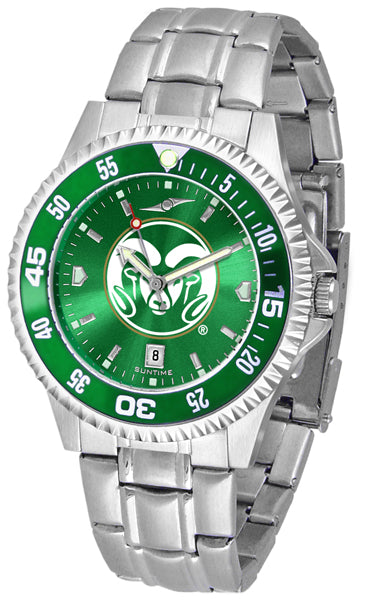 Colorado State Rams - Competitor Steel AnoChrome  -  Color Bezel - SuntimeDirect