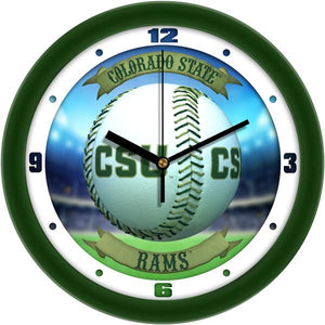 Colorado State Rams - Home Run Wall Clock - SuntimeDirect