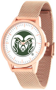 Colorado State Rams - Mesh Statement Watch - Rose Band - SuntimeDirect