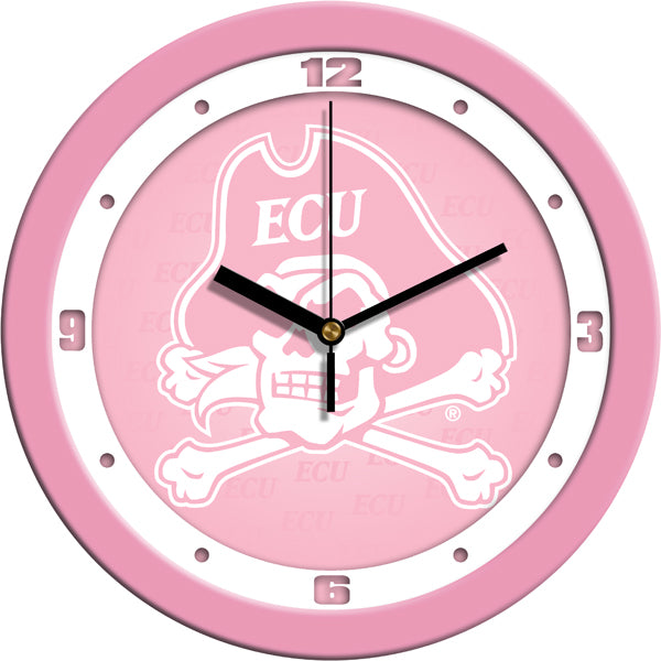 East Carolina Pirates - Pink Wall Clock - SuntimeDirect