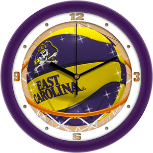 East Carolina Pirates - Slam Dunk Wall Clock - SuntimeDirect