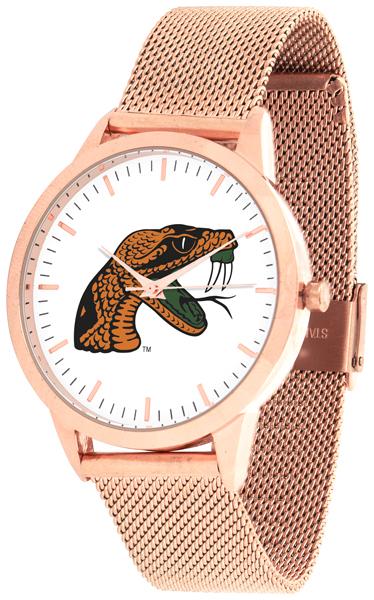 Florida A&M Rattlers - Mesh Statement Watch - Rose Band - SuntimeDirect