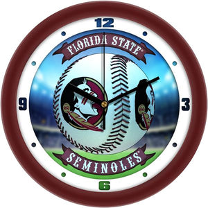 Florida State Seminoles - Home Run Wall Clock - SuntimeDirect