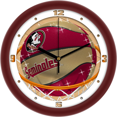 Florida State Seminoles - Slam Dunk Wall Clock - SuntimeDirect