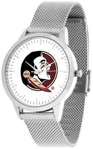 Florida State Seminoles - Mesh Statement Watch - Silver Band - SuntimeDirect