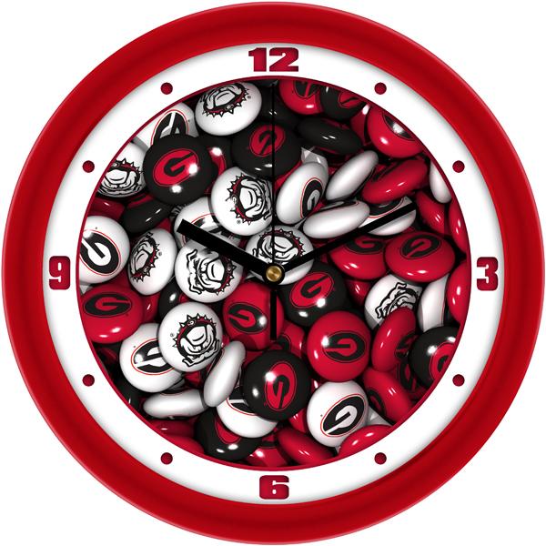 Georgia Bulldogs - Candy Wall Clock - SuntimeDirect