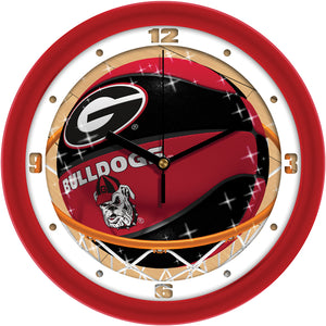 Georgia Bulldogs - Slam Dunk Wall Clock - SuntimeDirect